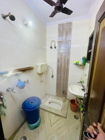Bathroom in 2 BHK Apartment at Priyadarshni Apartments, Paschim Vihar – for Rent
