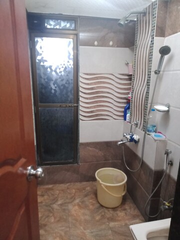 Bathroom in 3 BHK Apartment at Hiranandani Crystal Court CHS, Kharghar – for Rent