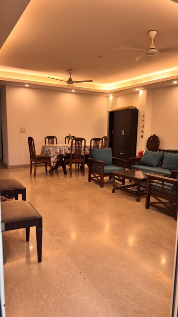 Living Room in 3 BHK Builder Floor at Ansal API Esencia, Sector 67 – for Rent