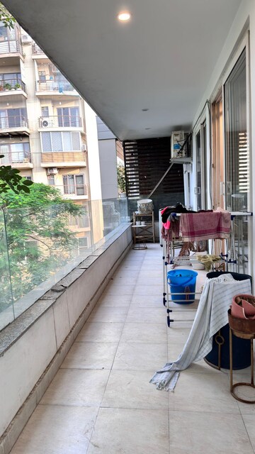 Balcony in 3 BHK Builder Floor at Ansal API Esencia, Sector 67 – for Rent