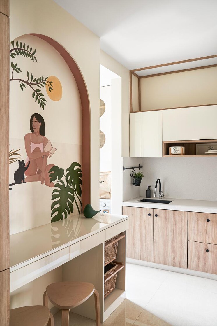 Kitchen, rizvi-oak 3 Bedroom 1100 Sq.Ft. Apartment In Malad East Mumbai 9038633