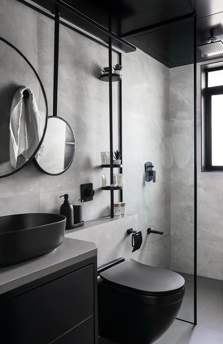 Bathroom, rizvi-oak 3 Bedroom 1100 Sq.Ft. Apartment In Malad East Mumbai 9038633