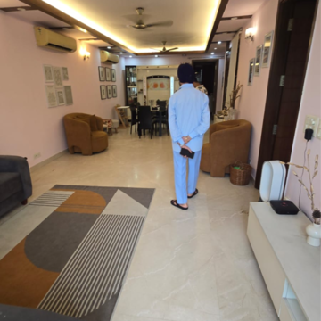 Living Room in 3 BHK Builder Floor at Uday Park – for Rent