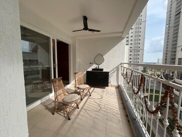 Balcony in 3 BHK Apartment at Prestige Beverly Hills, Kokapet – for Rent