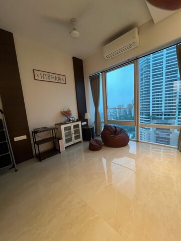 Living Room in 3 BHK Apartment at Indiabulls Blu, Worli – for Rent