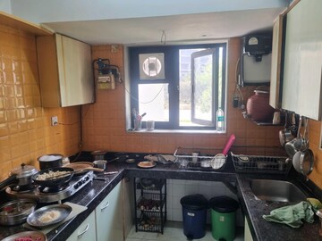 Kitchen in 3 BHK Apartment at Chauitanya Towers, Prabhadevi – for Rent