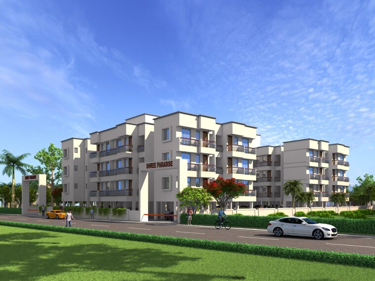 Exterior View, shree-paradise-apartments 1 Bedroom 465 Sq.Ft. Apartment In Kiwale Pune 9039037