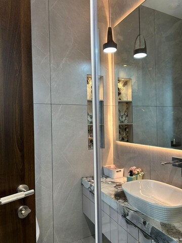 Bathroom in 3 BHK Apartment at Indiabulls Blu, Worli – for Rent