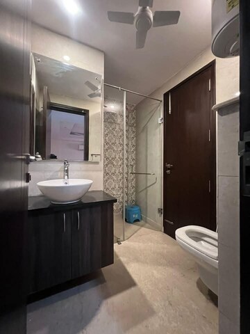Bathroom in 3 BHK Apartment at Saket – for Rent