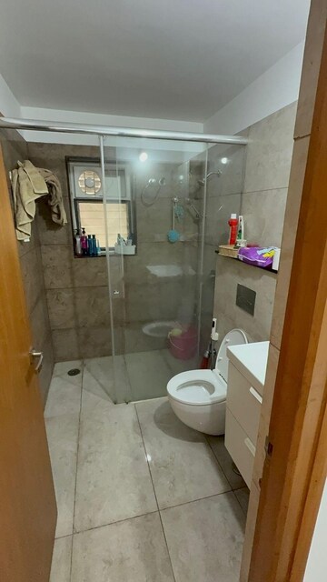 Bathroom in 3 BHK Apartment at Dukes Galaxy, Banjara Hills – for Rent