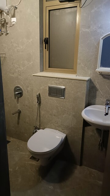 Bathroom in 2 BHK Apartment at Sheth Vasant Oasis, Andheri East – for Rent