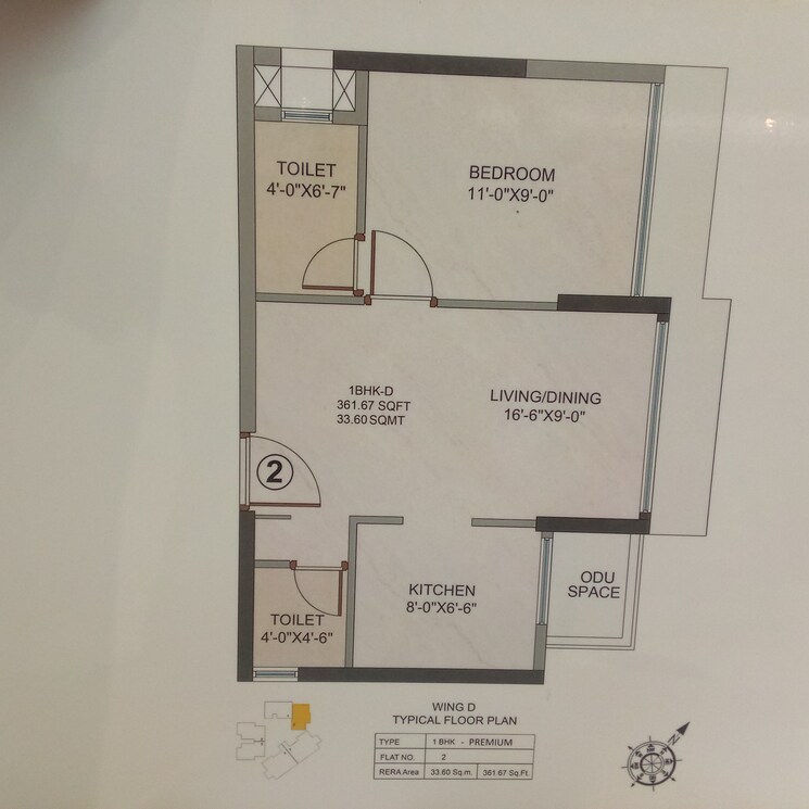 Floor Plan, goregaon-vivan 1 Bedroom 420 Sq.Ft. Apartment In Goregaon West Mumbai 9039995