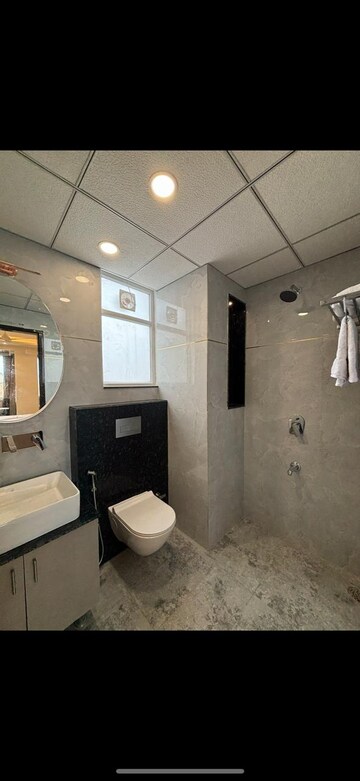 Bathroom in 3 BHK Apartment at Raja Park – for Rent