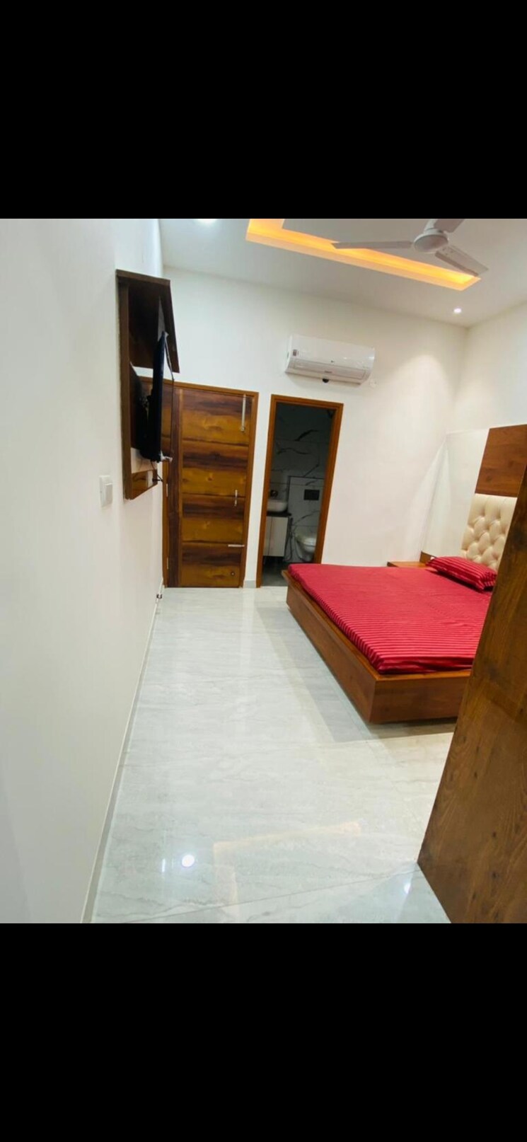 Bedroom, nk-sharma-savitry-greens 1 Bedroom 800 Sq.Ft. Apartment In Lohgarh Zirakpur 9040394