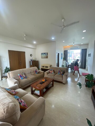 Living Room in 4 BHK Apartment at Benchmark Solus, Bandra West – for Rent