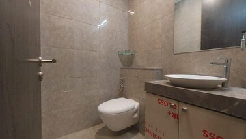Bathroom in 3 BHK Apartment at Oberoi Eternia, Mulund West – for Rent