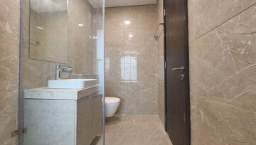 Bathroom in 3 BHK Apartment at Oberoi Eternia, Mulund West – for Rent