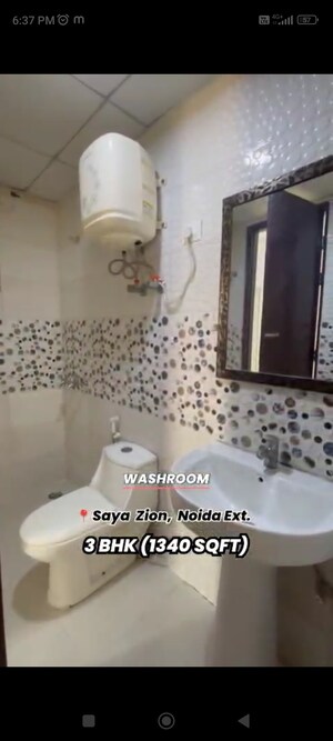 Bathroom in 3 BHK Apartment at Saya Zion, Sector 4 Greater Noida – for Sale