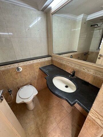 Bathroom in 3 BHK Apartment at Renaissance Tower, Andheri West – for Rent