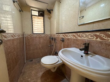 Bathroom in 3 BHK Apartment at Renaissance Tower, Andheri West – for Rent