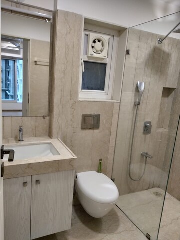 Bathroom in 2 BHK Apartment at Kanakia Paris, Bandra East – for Rent