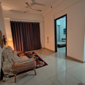 Living Room in 1 BHK Apartment at Duville Riverdale Suites, Santipur – for Sale