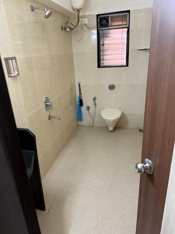 Bathroom in 3 BHK Apartment at Prarthna Heights, Parel – for Rent