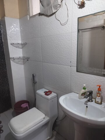 Bathroom in 2 BHK Apartment at MS Enclave Zirakpur, Dhakoli – for Rent