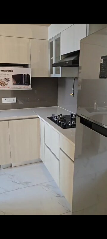 Kitchen in 2.5 BHK Builder Floor at Central Park Flower Valley Aqua Front Towers, Sohna Sector 33 – for Rent