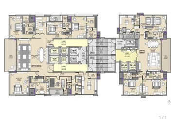 Floor Plan in 6 BHK Penthouse at Bandra West – for Sale
