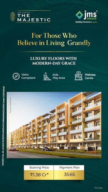 3.5 BHK Builder Floor For Sale in JMS The Majestic, Manesar Sector 9