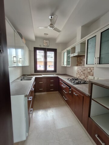 Kitchen in 3 BHK Builder Floor at Sushant Lok 2, Sector 57 – for Rent