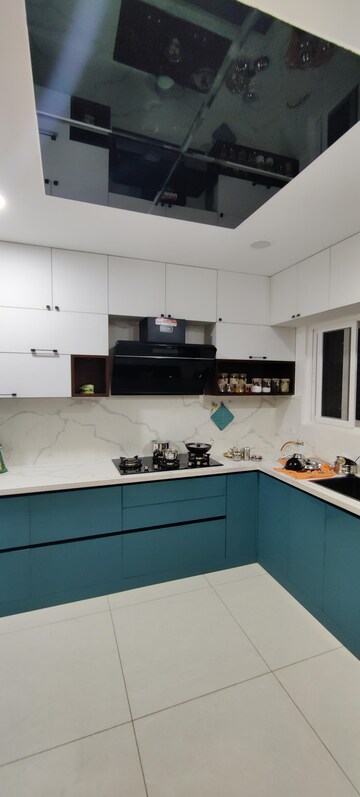 Kitchen in 3 BHK Apartment at Aparna Sarovar, Nallagandla – for Rent