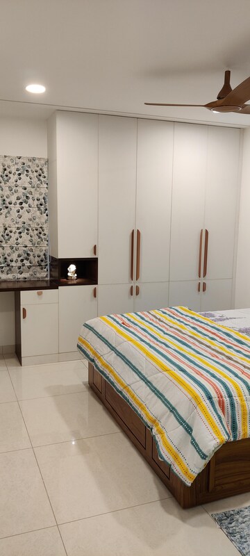 Bedroom in 3 BHK Apartment at Aparna Sarovar, Nallagandla – for Rent