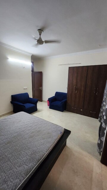 Bedroom in 3 BHK Builder Floor at Sushant Lok I – for Rent