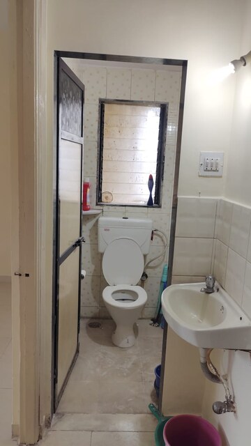Bathroom in 1 BHK Apartment at Matoshree Park, Bhandup East – for Rent