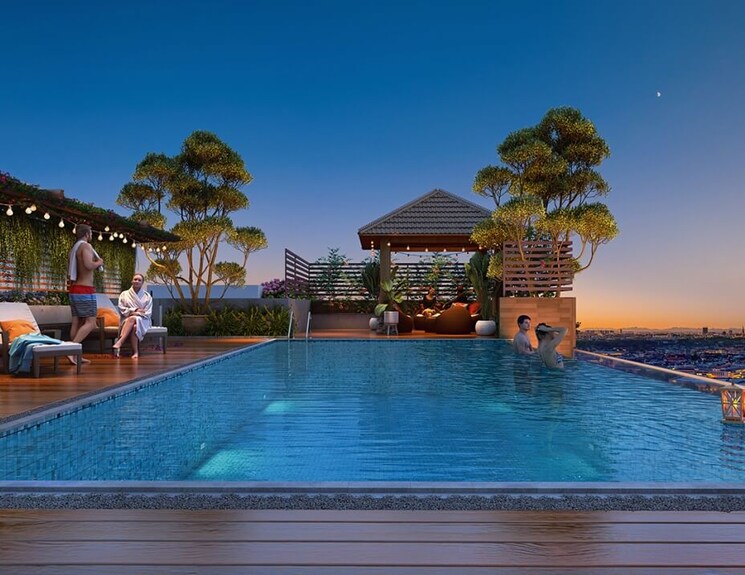 Swimming Pool, unique-legacy 3 Bedroom 978 Sq.Ft. Apartment In Keshav Nagar Pune 9042469