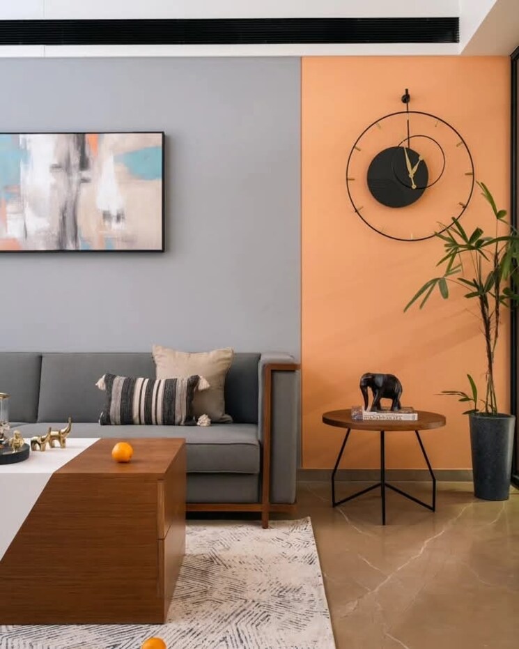 Living Room, igi airport area 3 Bedroom 1000 Sq.Ft. Builder Floor In Igi Airport Area Delhi 9042486