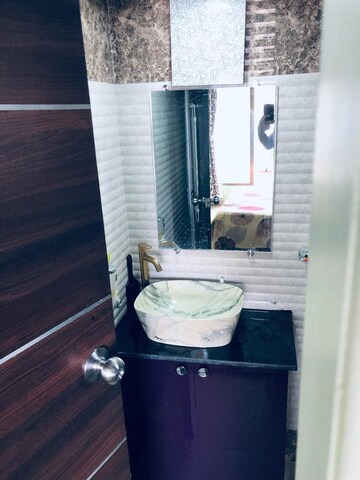 Bathroom in 2 BHK Apartment at Kings Heights, Nahur East – for Rent