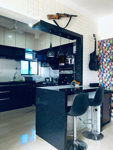 Kitchen in 2 BHK Apartment at Kings Heights, Nahur East – for Rent