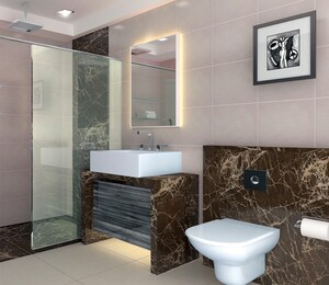 Bathroom in 1 BHK Apartment at Newlook Bhavya Elite, Wadala – for Sale