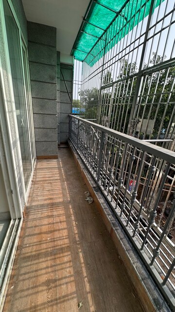 Balcony in 3 BHK Builder Floor at Palm Residency Chhatarpur, Chattarpur – for Rent