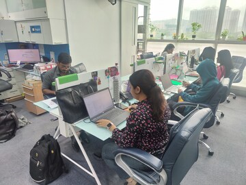 Team Area in  Office Space at Dev Corpora, Ganeshwadi – for Rent