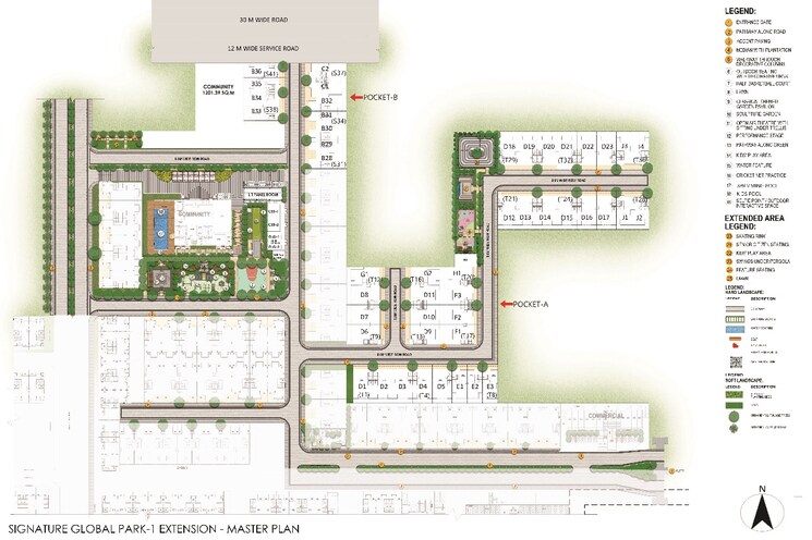 Master Plan, signature-global-park 2 Bedroom 1195 Sq.Ft. Builder Floor In Sohna Sector 36 Gurgaon 9042738