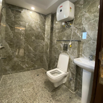 Bathroom in 3 BHK Builder Floor at Chattarpur – for Sale