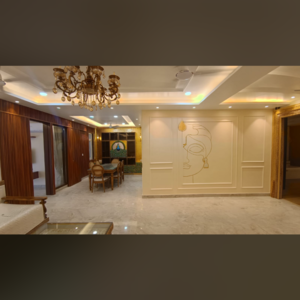 Living Room in 3 BHK Builder Floor at Vasant Kunj – for Sale