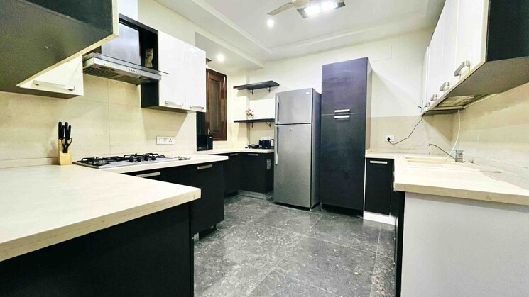 Kitchen, malviya nagar 3 Bedroom 2700 Sq.Ft. Builder Floor In Malviya Nagar Delhi 9042974