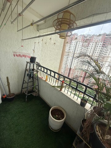 Balcony in 2 BHK Apartment at Prestige Lakeside Habitat, Varthur – for Rent