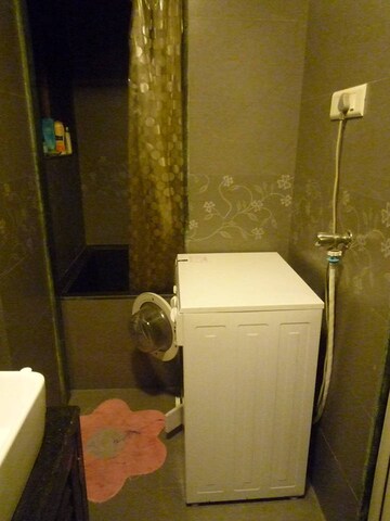 Bathroom in 1 BHK Apartment at Ajmera Odyessey Apartment, Bhakti Park – for Sale