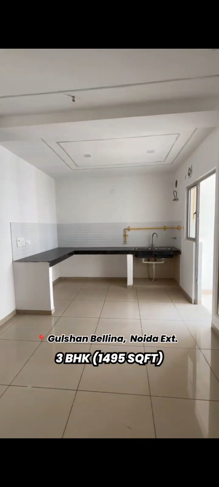 Kitchen, gulshan-bellina 3 Bedroom 1495 Sq.Ft. Apartment In Sector 16 Greater Noida Greater Noida 9043322